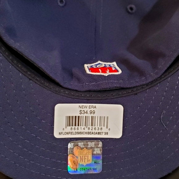 CHICAGO BEARS NEW ERA FITTED 7 3/8 NWT! - Picture 2 of 3